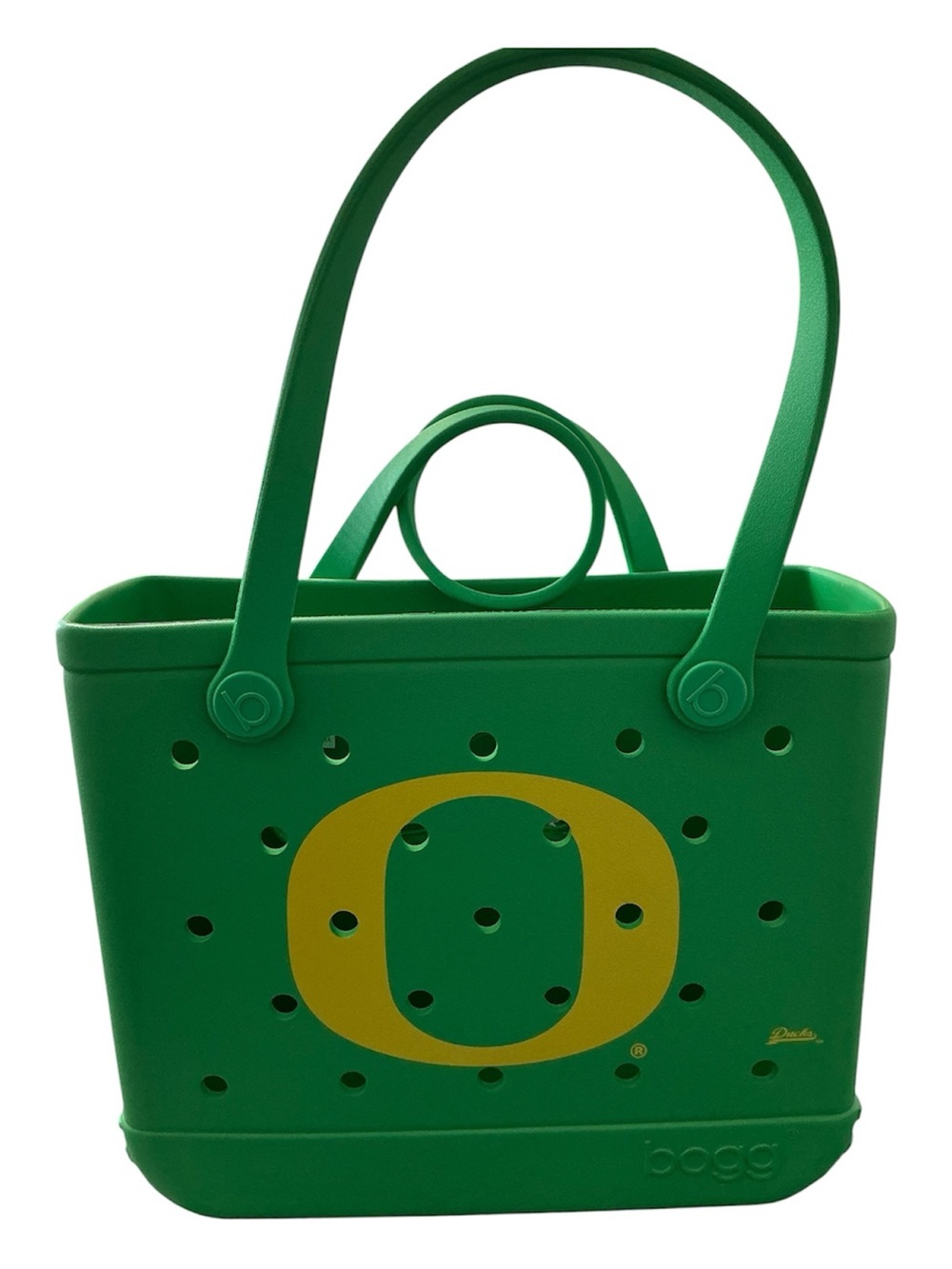 Original BOGG Bag Large 14.5x12.5x5 Inch Oregon Ducks Logo Green Yellow NWOT